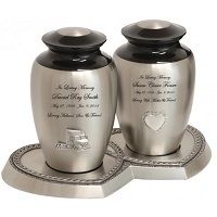 Pewter Medallion Companion Urns 18 Style