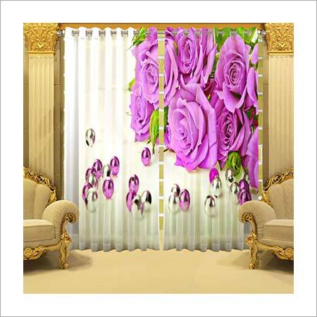 Rose Printed Curtains