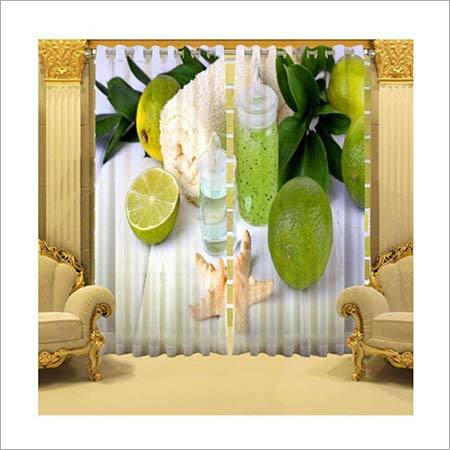 Lemon Printed Curtains
