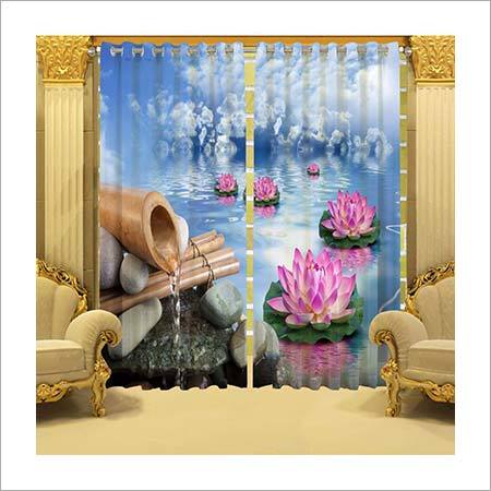 Lotus Printed Curtains