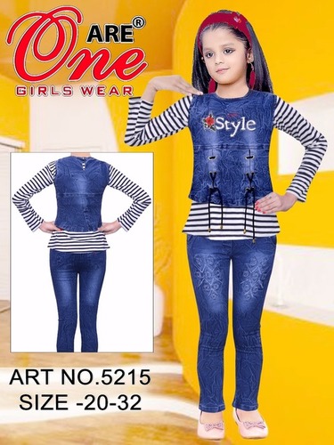 Girls Designer Pent Top