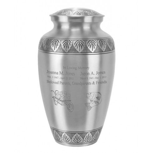 Dignity Silver Memorial Couple Urn Series