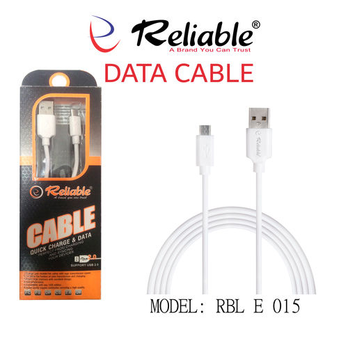 Charging Data Cable 2 Amp With Packing E-015 Body Material: Plastic And Rubber