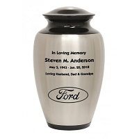 Ford Emblem Two Toned Car Urn