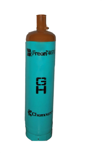 Freon 407C Refrigerant Gases - Steel, Teal, 13.6kg Cylinder | High Efficiency, Eco-Friendly, Thermal Stability, Non-Toxic, R-22 Replacement