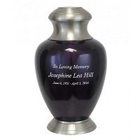 Beautiful Large Eternity Purple Cremation Urn