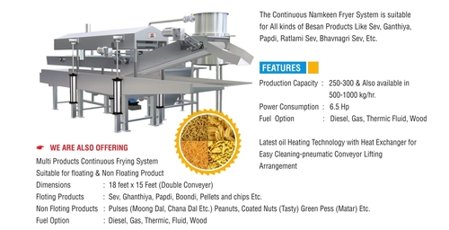 Namkeen Continuous Fryer