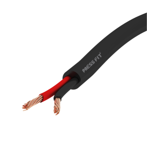 Black Pressfit Isi Two Core Industrial Power Cable