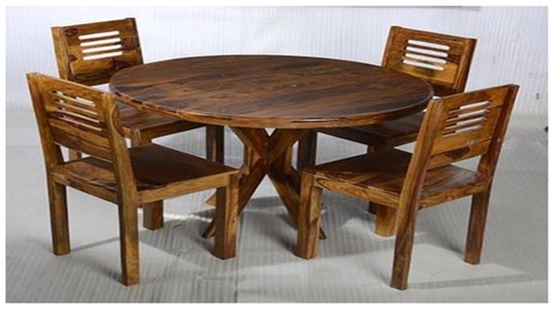 Round Dining Table Set No Assembly Required