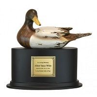 Mallard Drake Duck Cremation Urn