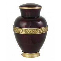 Floral Wine Brass Urn