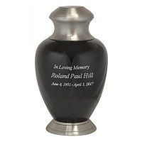 Beautiful Eternity Black Cremation Urn