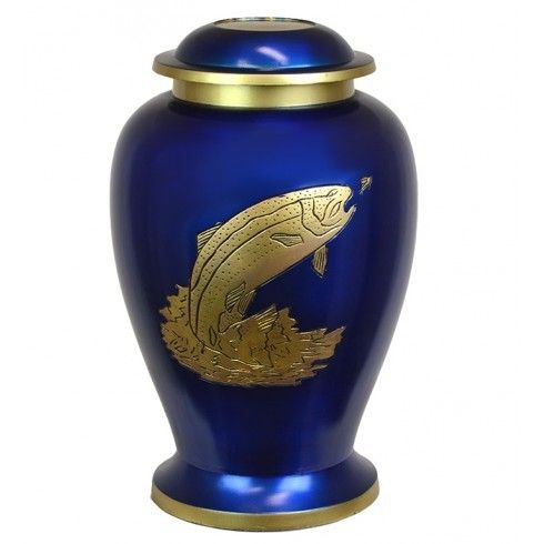 Beautiful Star of David Brass Cremation Urn