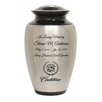 Cadillac Emblem Two Toned Car Urn