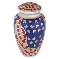 Beautiful American Flag Adult Urn