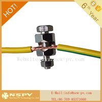 Solar Grounding Clip Solar Panel Earthing Clamps PV Earth Grounding Lugs