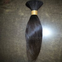 Raw Natural Indian Bulk Human Hair Length: 10-30 Inch (in)