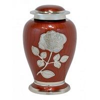 Beautiful Cashmere Red Rose Urn