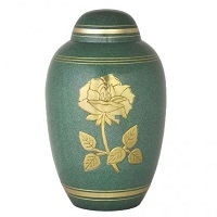 Gorgious Irish Golden Rose Ash Urn