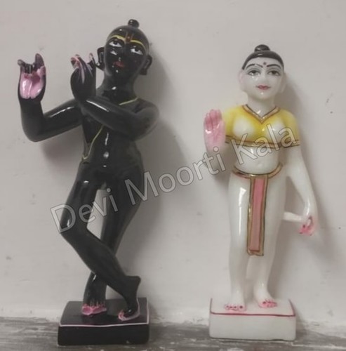 Black Marble Radha Krishan Statue