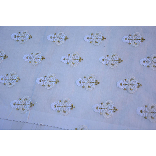 Booti Work Chanderi Fabric
