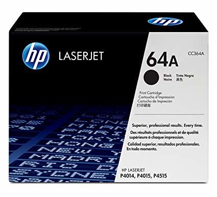 HP CC364A Toner Cartridge - 10x5x4 in, Black, 6400 Pages Yield | High Yield, Sharp Text, Consistent Quality, Easy Install