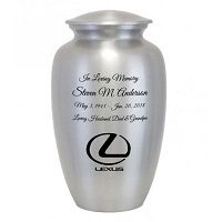 Lexus Emblem Silver Car Urn