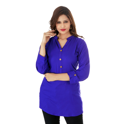 Ladies Blue Short Kurti