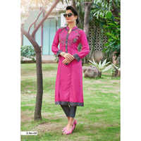 Ladies Embroidered Long Kurti