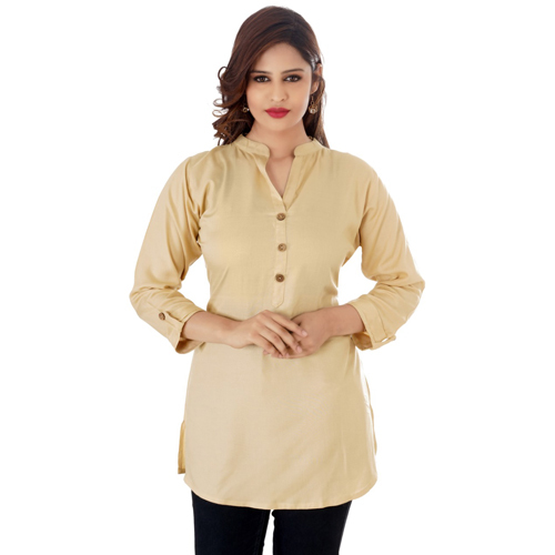 Ladies Beige Short Kurti