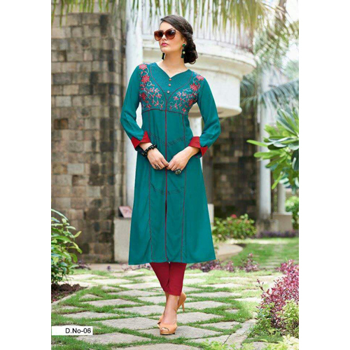 Ladies Printed Long Kurti
