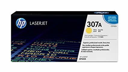 HP CE742 Yellow Toner Cartridge - 12x5x4 Inches, 3000 Page Yield | Sharp Text, Vivid Colors, Easy Install