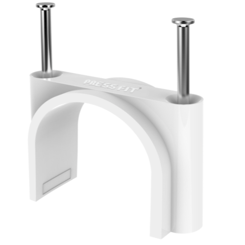 Pressfit PVC Double Nail Cable Clips
