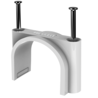 Plastic Pressfit Pvc Double Nail Cable Clips