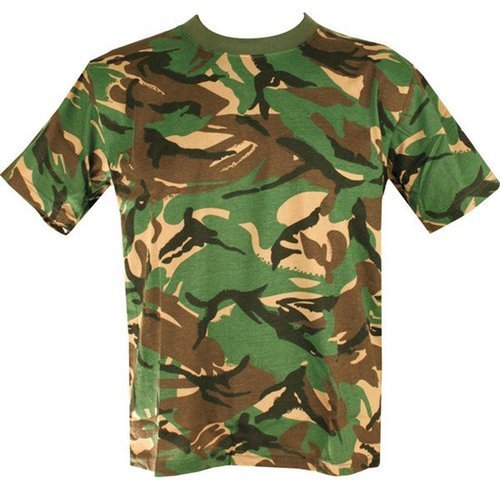Mens Cotton Army Print T Shirt
