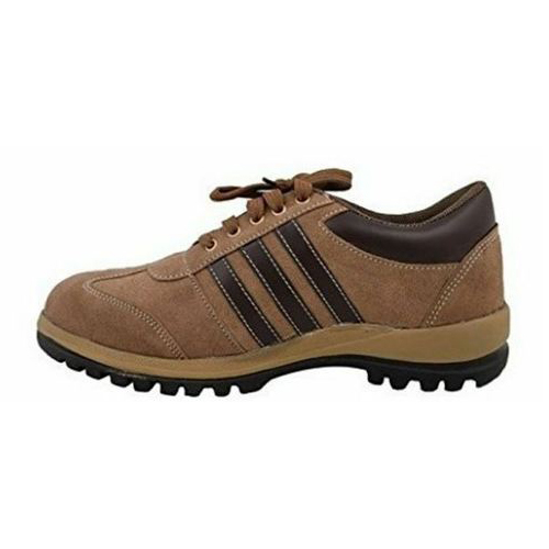 Brown Sporty Look Safety Shoes