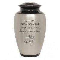 Farm Tractor Pewter Urn