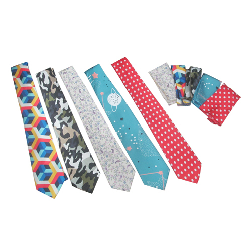 Mens Silk Tie With Pocket Square