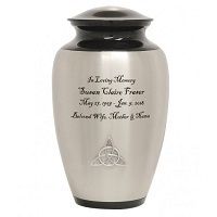 Beautiful Trinity  Pewter Urn