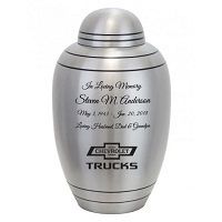 Chevy Trucks Emblem Pewter Car Urn