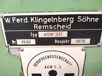 HOB SHARPENING MACHINE KLINGELNBERG agw 231