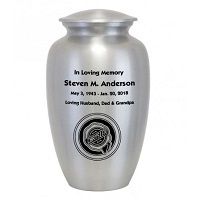 Chrysler Emblem Silver Car Urn