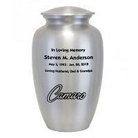 Chrysler Emblem Silver Car Urn