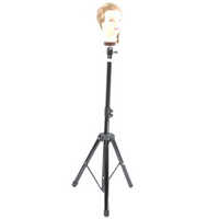 Hairdressing Adjustable Mannequin Head Tripod Stand - Iron, Maximum Height 155 Cm/61 Inch | High Strength, Durable Design, Portable Carrying Bag Included