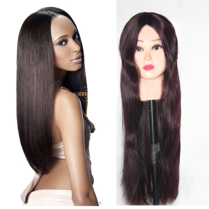 Full Lace Indian Human Silky Hair Wig