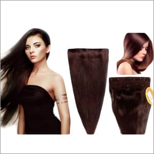 16 To 32 Inch Dark Brown Remi Human Hair Extension