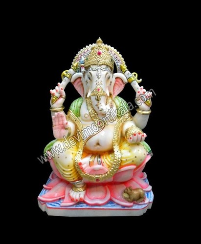Ganesh Moorti Marble Statue