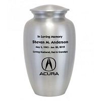 Acura Emblem Silver Car Urn