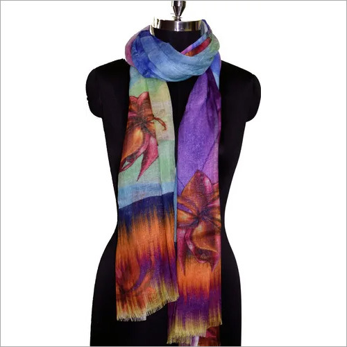 Digital floral print scarf Digital floral print scarf