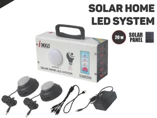 White And Blue Solar Home Led System 30W